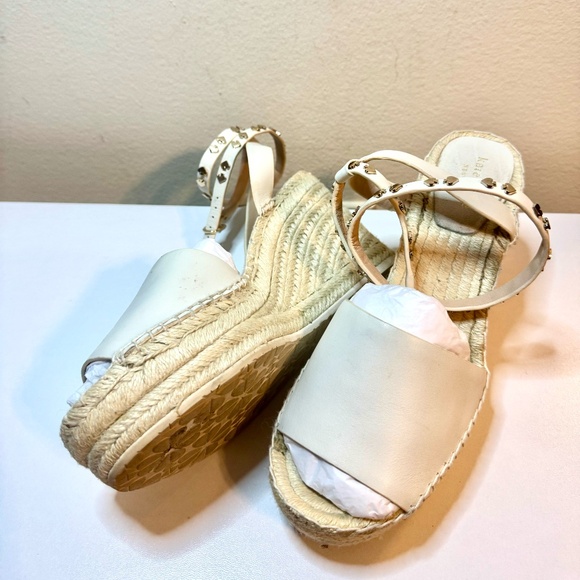 Kate Spade White/Cream/Beige Espadrilles Size 10 - Picture 2 of 13